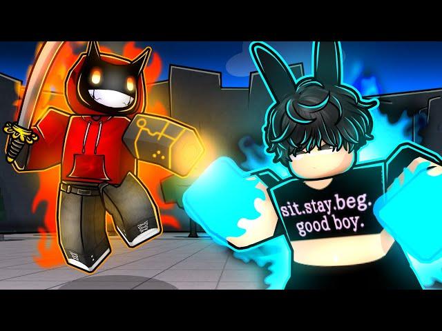 I Fought a WEIRD FEMBOY with CUSTOM MOVESETS... (Roblox The Strongest Battlegrounds)