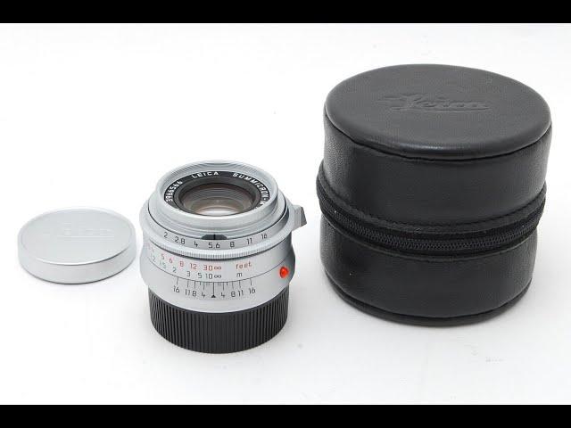 [A Top Mint] Leica LHSA 1968-2003 SUMMICRON-M 35mm f/2 ASPH E39 Lens 6Bit 8917