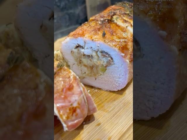 Stuffed Pork Tenderloin #recipe #food #pork #porkrecipe #shorts #youtubeshorts