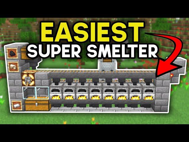 Easiest Super Smelter Minecraft Bedrock 1.21