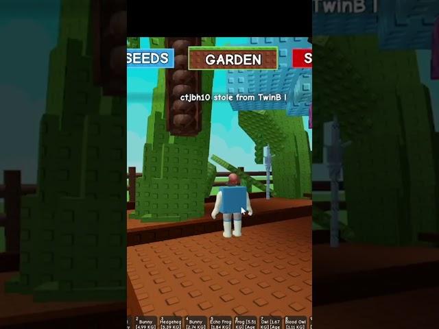 day 1 of becoming the richest thief in grow a garden!!!