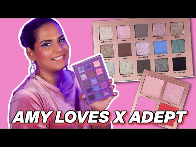 Adept Cosmetics x Amy Loves Makeup Collection - Swatches & First Impression 🩷