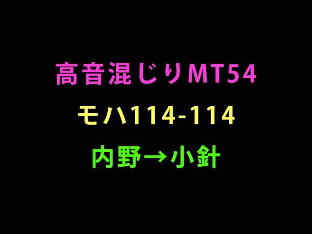 【高音混じりのMT54】115系0番台走行音 モハ114-114 越後線 内野-小針 2014.9.10