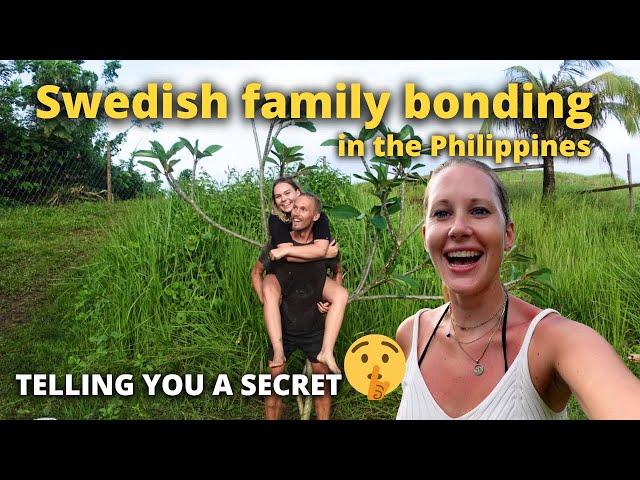 Swedish Niece impressions of the Philippines! ALSO telling you a Secret!  (Vlog 58 - Siargao)