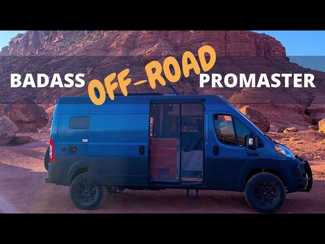 BADASS Lifted Promaster Van Conversion | Full Van Tour | Offroad Beast!