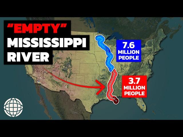 Why So Few Americans Live Along The Mississippi River, Especially In The South