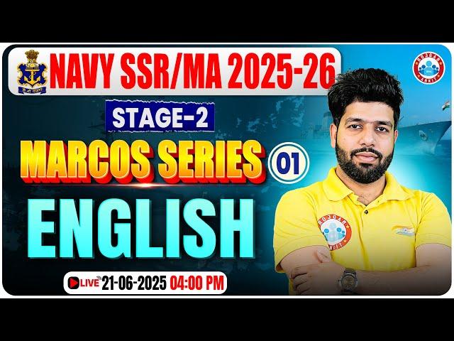 Navy SSR Phase 2 Classes | Marcos Series | Navy SSR Stage 2 English By Anuj Sir