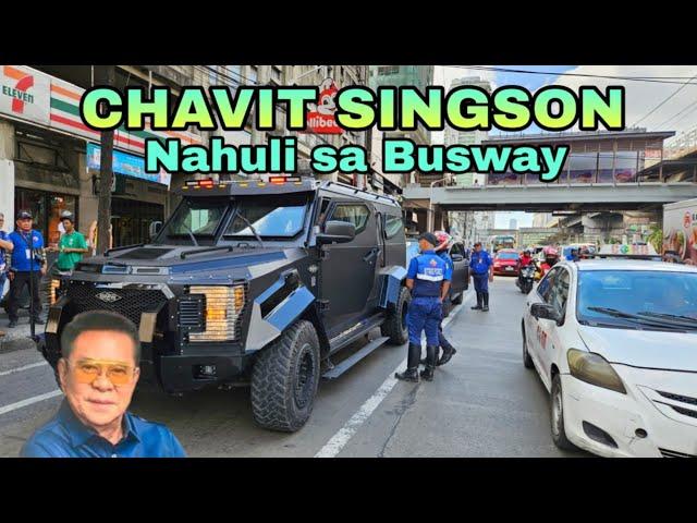 Chavit Singson at ang kanyang Convoy, Dumaan sa Busway Natikitan!