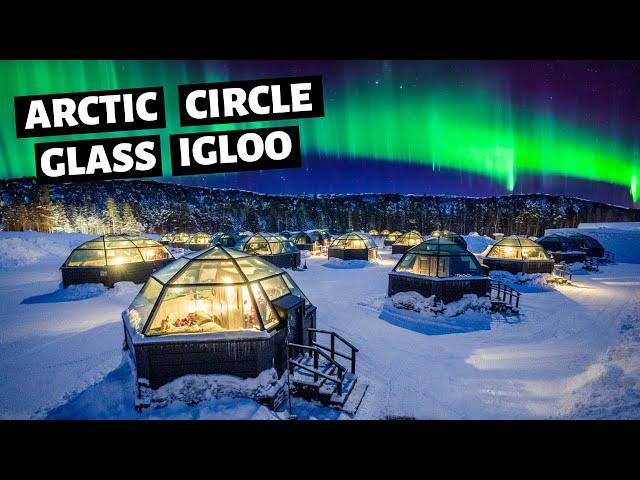 We Stayed in a Glass Igloo / Rovaniemi Finland Vlog / Northern Lights  / Europe Winter Travel Vlog