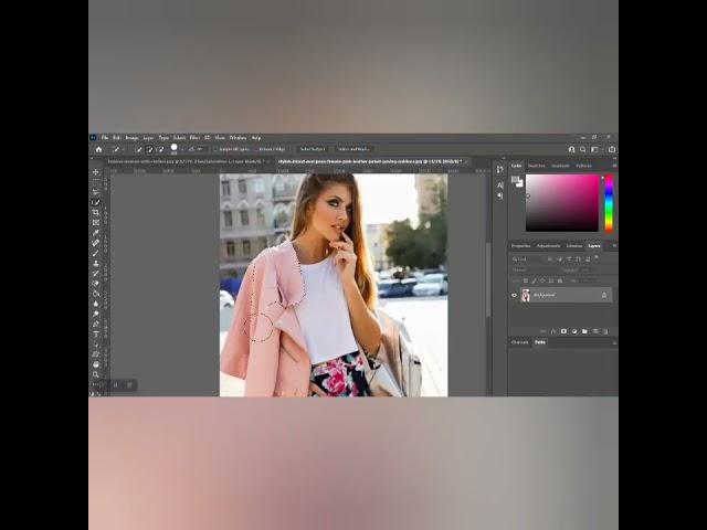 آموزش تغییر رنگ لباس در فتوشاپ  @Photoshop_ZOYA70