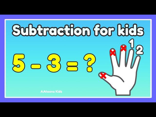 Subtraction for kids | Mathematics for kids | Learn Subtraction |  @AAtoonsKids