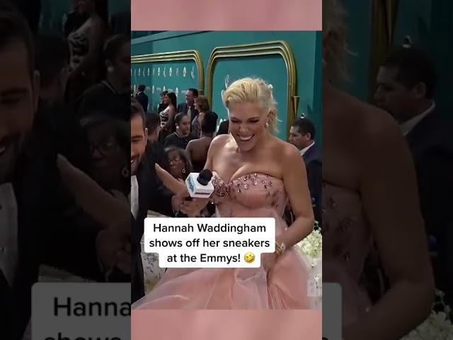 Hannah Waddingham Shows Off Her Sneakers At The Emmys!  #Shorts