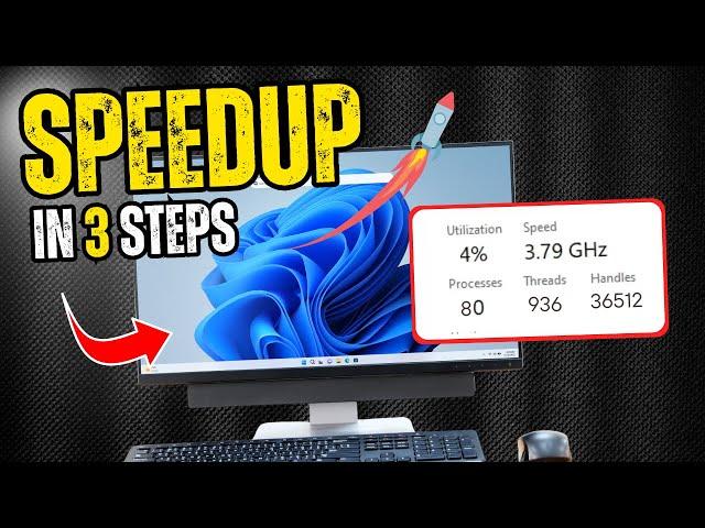 SPEEDUP Windows 10/11300% FASTER with 3 Simple STEPS! - (2024)