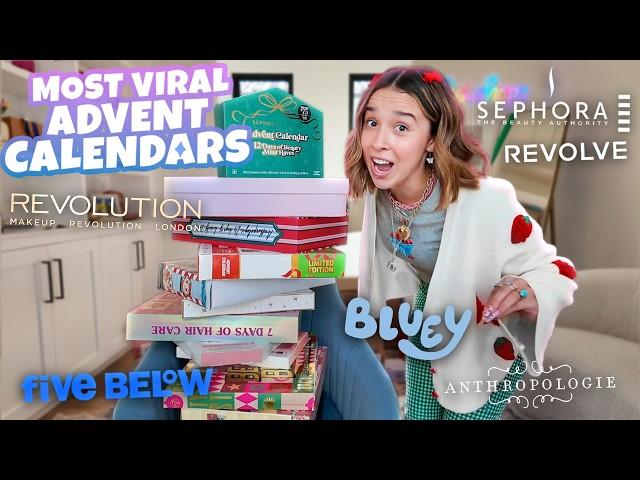 Unboxing the MOST VIRAL advent calendars!! @sephora, revolution, revolve, anthro #lisi #lisishops