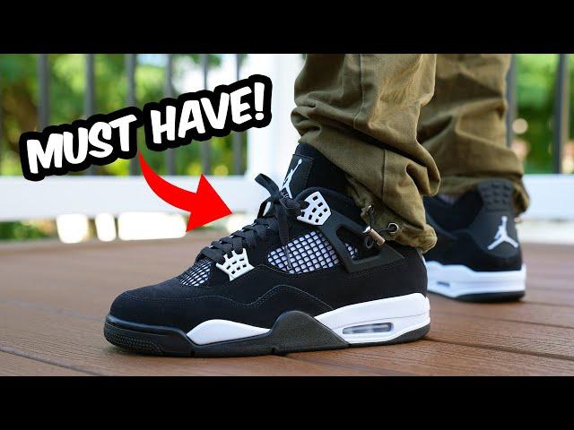 Air Jordan 4 WHITE THUNDER Review & On Feet