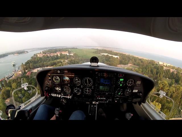 Landing Runway 05 at Venezia Lido Airport (LIPV), Venice