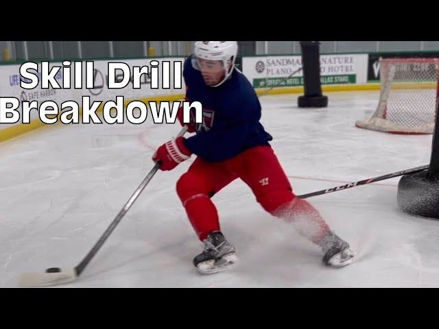 Hockey Skill Drill : Half Wall Work!