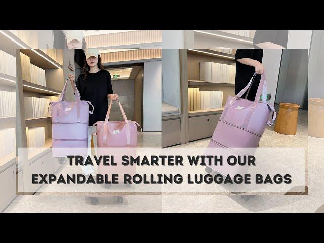 Expandable Rolling Luggage Bags - Travel Bag Lightweight Suitcases for Men and Women