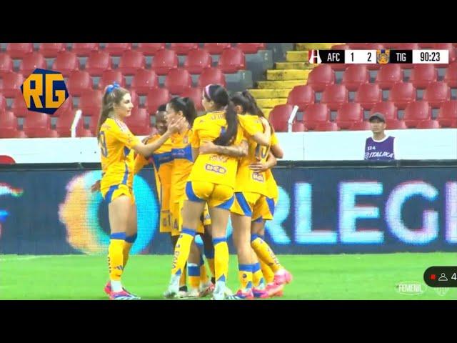 VICTORIA DE LAS AMAZONAS | ATLAS 1-3 TIGRES FEMENIL | J1 Apertura 2024 | GOLES de OVALLE y ALLISON