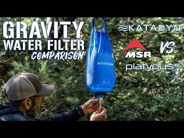 Gravity Water Filter Comparison (MSR vs. Katadyn vs. Platypus)