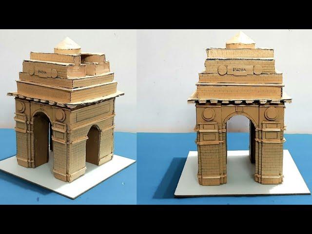 India Gate model making | how to make miniature India Gate | India Gate model for school project