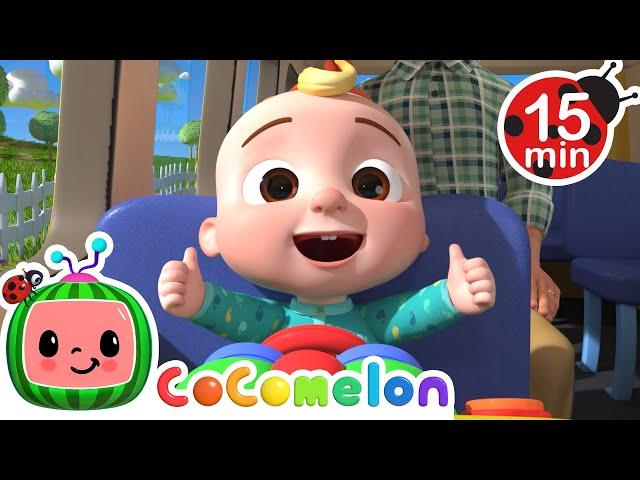 Wheels on the Bus 15 MIN LOOP!! | CoComelon | Nursery Rhymes⭐