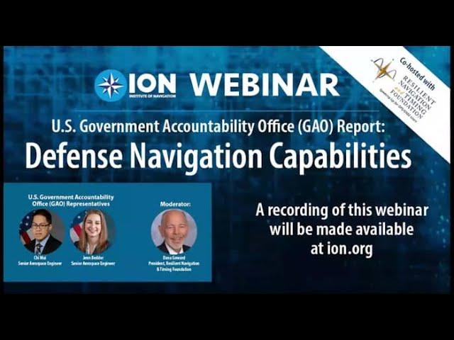 GAO Report, “Defense Navigation Capabilities”