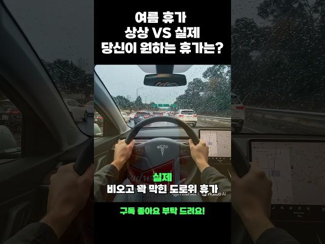 어떤 여름 휴가를 원하세요? 상상 VS 실제 여름 휴가 차이점 #자동차 #전기차 #여름