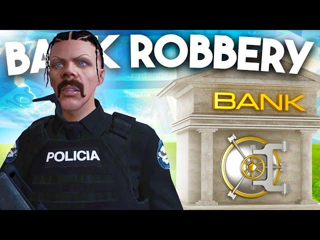 trolling police during a bank robbery in gta 5 rp