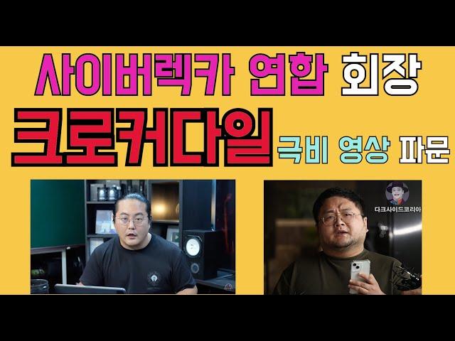 크로커다일은 정말로 억울할까? 사이버렉카 연합 회장의 정체.