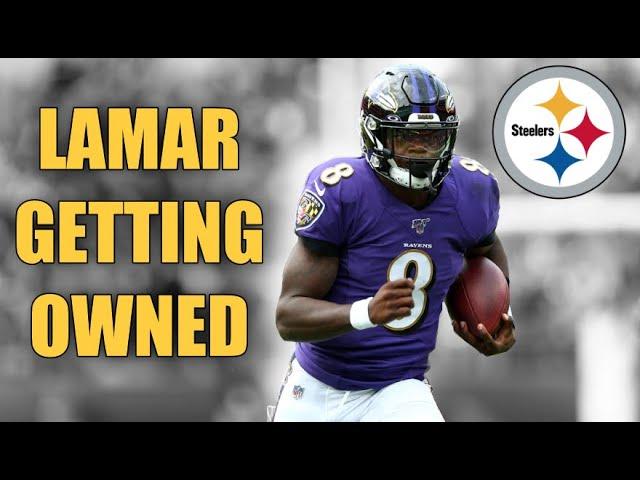 Lamar Jackson getting OWNED by Steelers Compilation ᴴᴰ