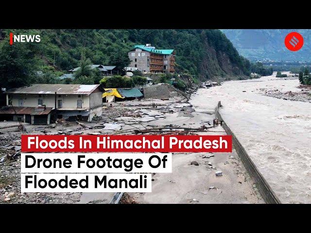 Himachal Floods: Drone Footage Captures Extent Of Damage In Himachal Pradesh’s Manali