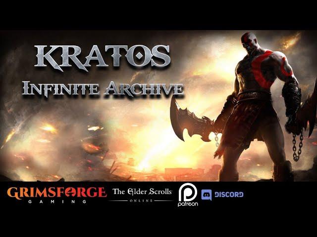 ESO Kratos does Inifinite Archive #pve #elderscrollsonline #godofwar