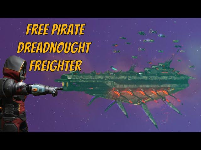 Ultimate guide to getting a PIRATE DREADNOUGHT freighter in No Man's Sky