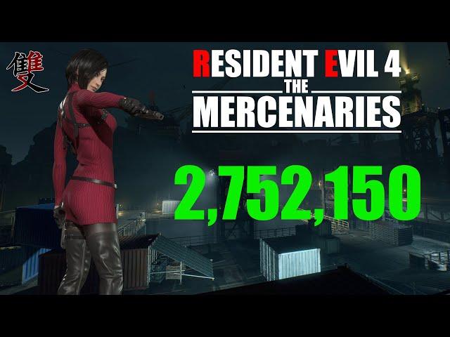 Resident Evil 4 Remake Mercenaries - 2,752,150 Ada Docks S++ | World Record Strategy