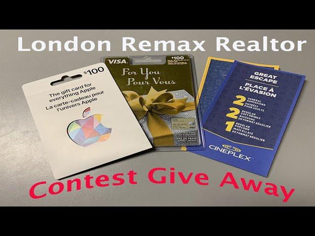 Live Draw Prize Giveaway, London Food Bank Drive, London Remax Realtor December 5th at 6pm