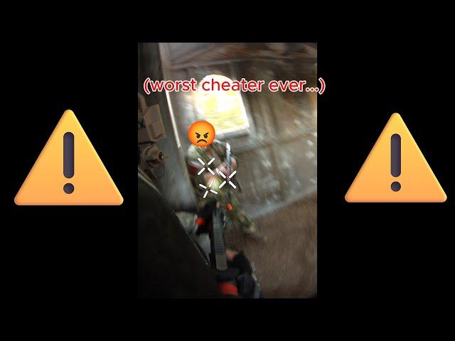 WORST AIRSOFT CHEATER!! (Texas Paintball) edit