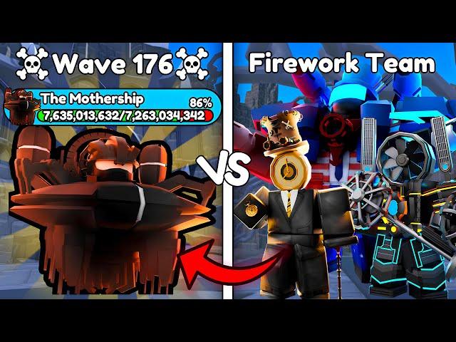 NEW SECRET BOSS vs FIREWORK TEAM  - Toilet Tower Defense | Roblox