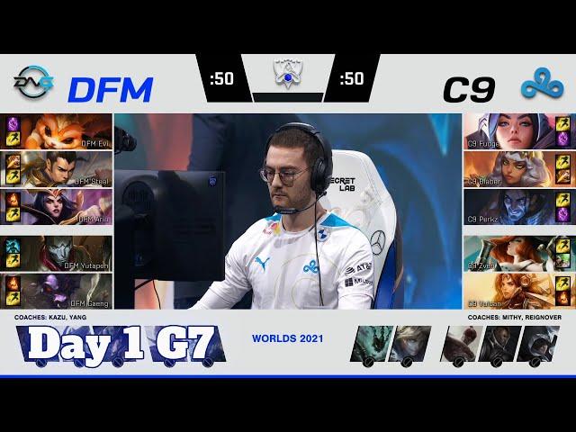 DFM vs C9 | Day 1 Play-Ins S11 LoL Worlds 2021 | DetonatioN FM vs Cloud 9