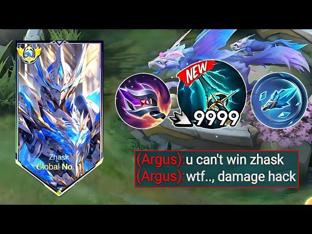 GLOBAL ZHASK ABUSE THIS NEW MAX DAMAGE EMBLEM AND BUILD IN RANKED GAM!!(must try) MLBB 