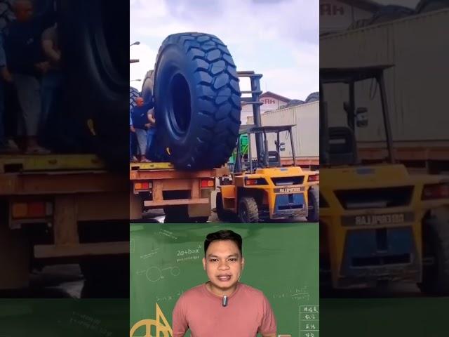 Ide yang cemerlang, beginilah cara mudah menurunkan ban mobil yang besar