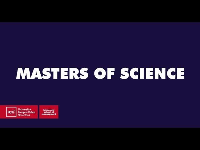 Studying a Master of Science at UPF Barcelona School of Management