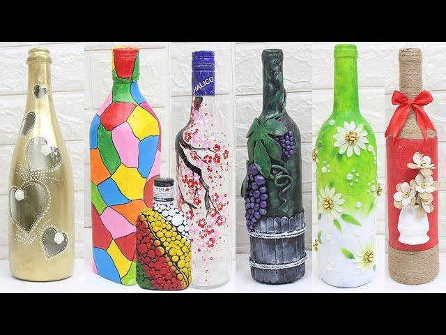 10 Beautiful glass bottle decoration ideas | Home decorating ideas