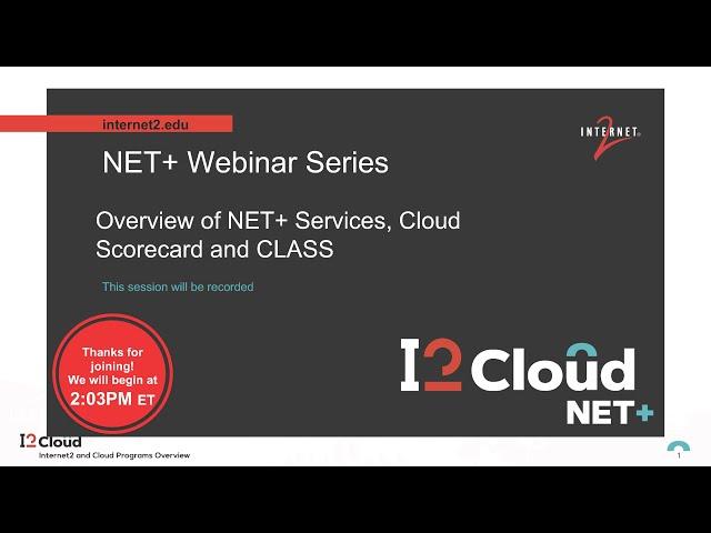Overview of NET+ Services | Sept. 19