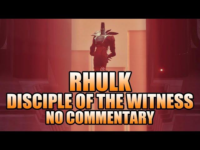 Vow Of The Disciple Raid: RHULK DISCIPLE OF THE WITNESS FINAL BOSS FIGHT (No Commentary) - Destiny 2