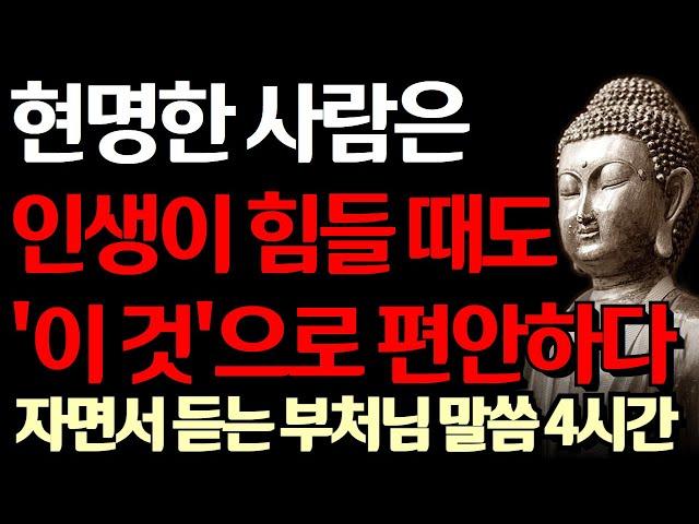 지혜로운 사람이 고통을 다스리는 방법 I 석가모니의 냉혹한 인생 조언 I 노후에 행복한 사람들의 특징 I 자면서 듣는 부처님 말씀 4시간 l 지혜 I 오디오북 I 철학 I 독경