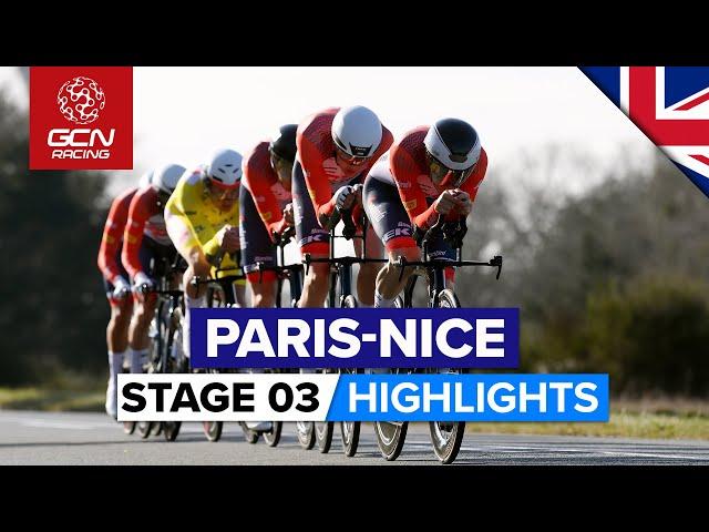 New TTT Format Makes For Thrilling Racing! | Paris-Nice 2023 Highlights - Stage 3