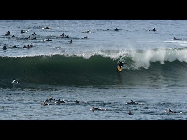 Swamis Surf on a Solid Day... a bit Chaotic on the 1st Swell of the Season (San Diego, Dec-22-24)