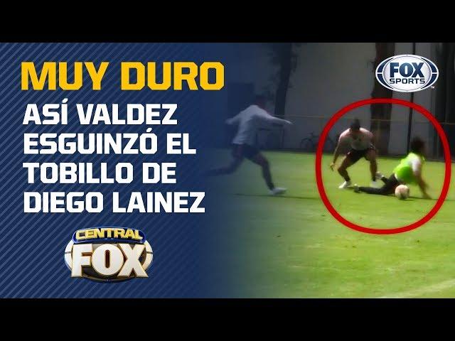 La dura entrada de Bruno Valdez que lesionó a Diego Lainez