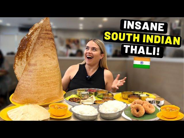 Eat Till You Drop?! UNLIMITED SOUTH INDIAN FOOD Experience in India